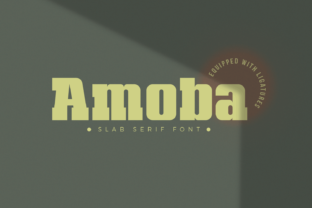 Amoba: A Bold Serif Font for Creative Crafters