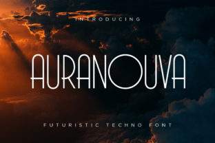 Auranouva: A Futuristic Font for Modern Branding