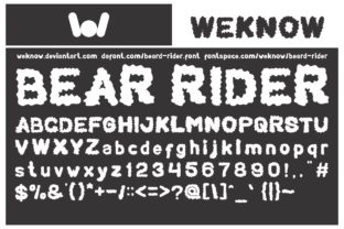 Bear Rider: A Fluffy Display Font for Editorial Magic