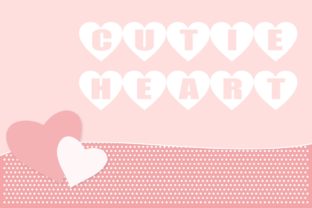Cutie Heart Natalie: A Romantic Display Font for Crafters and Designers
