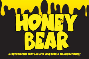 Honey Bear: A Playful Display Font for Editorial Creativity