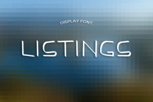 Listings: A Playful Display Font for Creative Branding