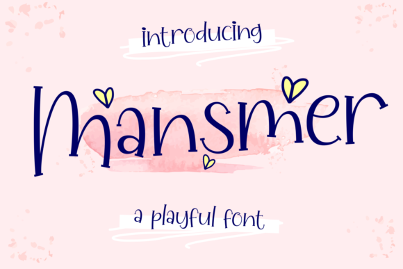 Mansmer: A Playful Display Font for Creative Crafters
