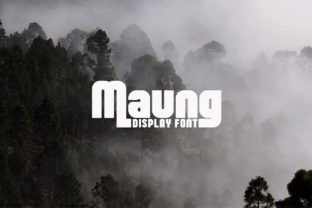 Maung: A Bold Display Font for Editorial Standouts