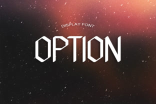 Option Font: A Modern Display Font for Creative Designers
