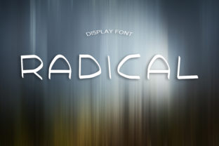 Radical: A Modern Display Font for Creative Product Design