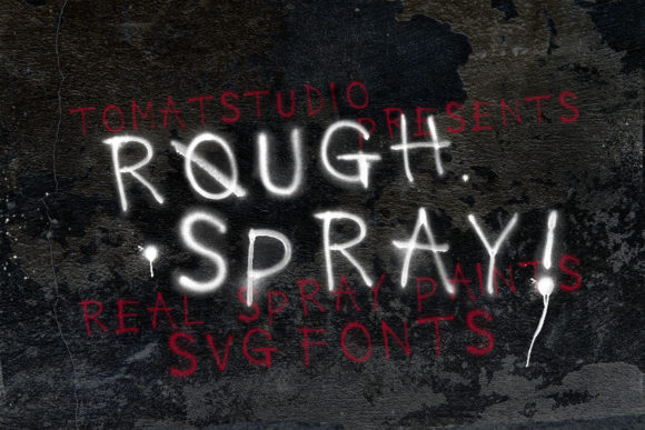 Rough Spray: A Raw Display Font for Creative Makers