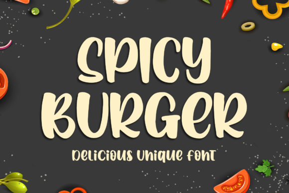 Spicy Burger: A Display Font for Bold Digital Branding