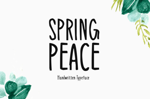 Spring Peace: A Handwritten Font for Editorial Design and Creative Branding