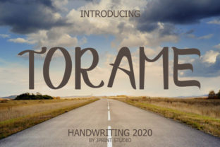 Torame: A Friendly Display Font for Creative Product Design
