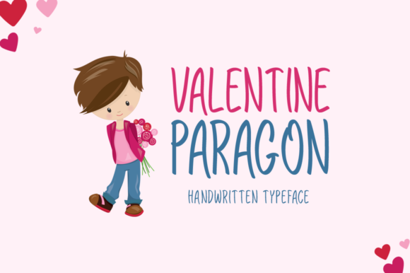 Valentine Paragon: A Romantic Display Font for Love-Themed Creations