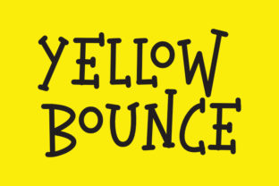 Yellowbounce: A Playful Font for Kids-Themed Editorial Design
